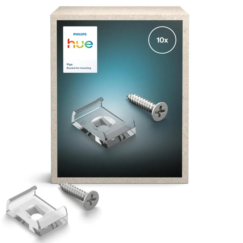 Philips Hue Flux supports ruban LED clips transparents lot 10