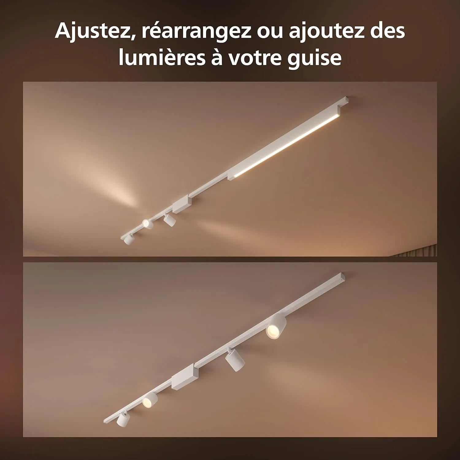 Philips Hue Perifo kit mural avec spots cylindriques