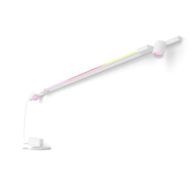 Philips Hue Perifo kit mural avec spots cylindriques et tube lumineux Gradient