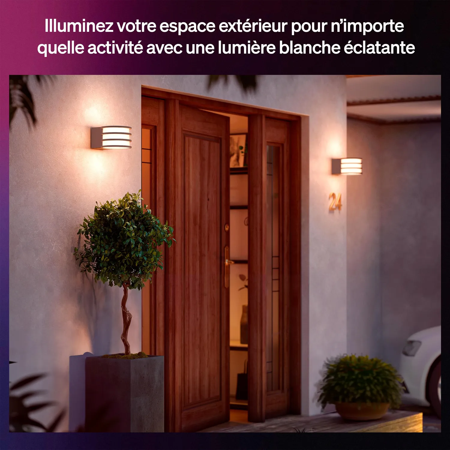 Philips Hue Lucca applique extérieure 1100 lm IP44