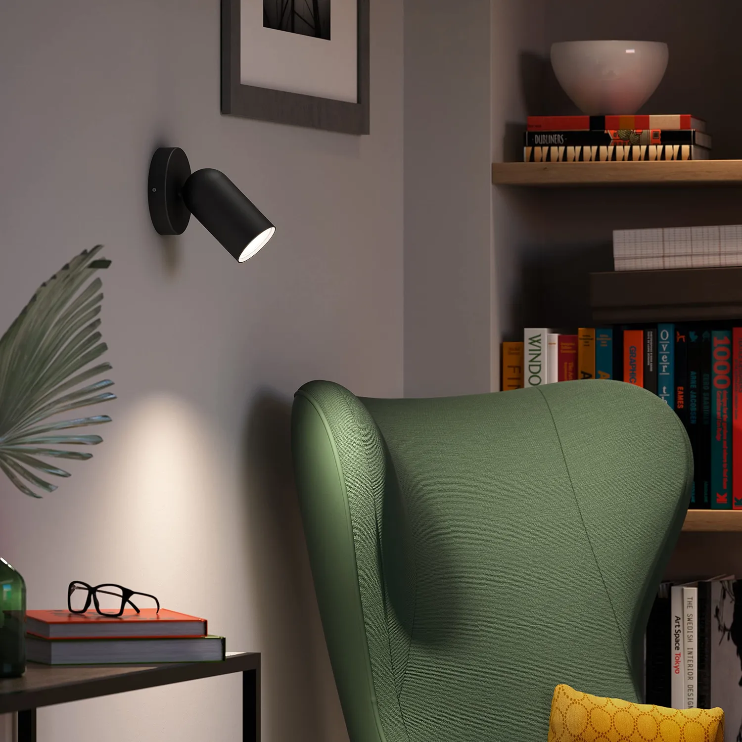 Philips Hue Pongee plafonnier 1 lumière GU10 blanc chaud avec variateur