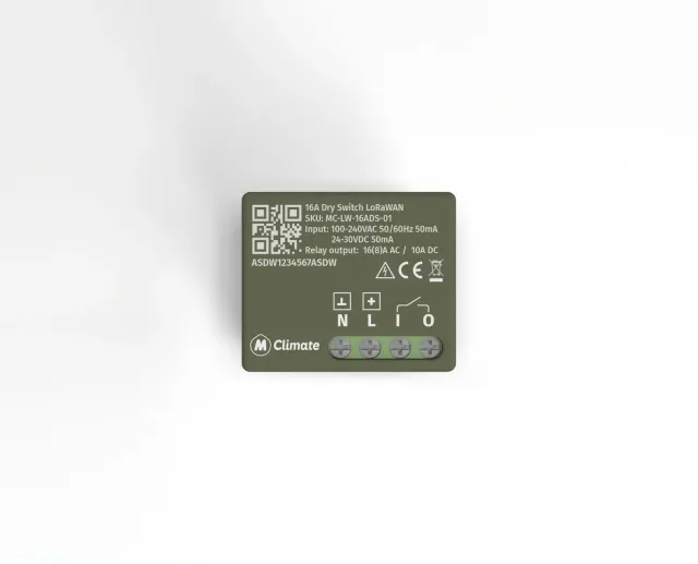 MClimate 16A Dry Switch module contact sec encastrable