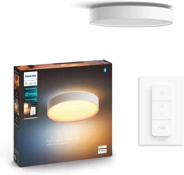 Philips Hue Devere Medium Plafonnier Blanc Ambiance