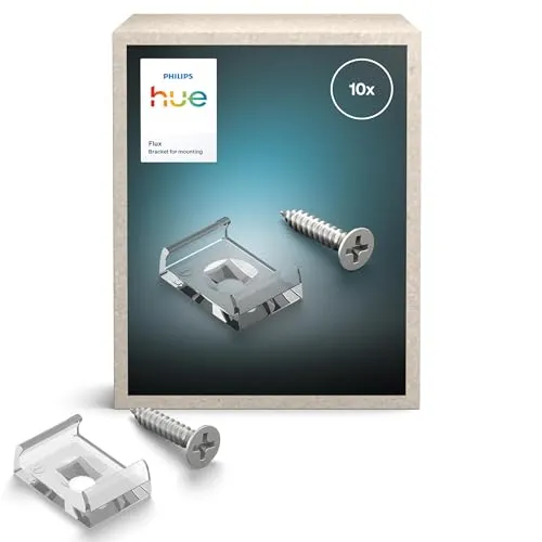 Philips Hue Flux supports ruban LED clips transparents lot 10
