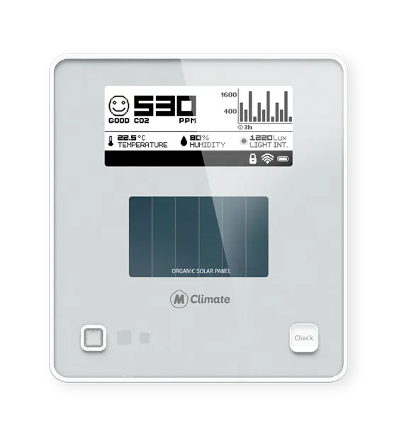 MClimate CO2 Display capteur CO2 LoRaWAN solaire
