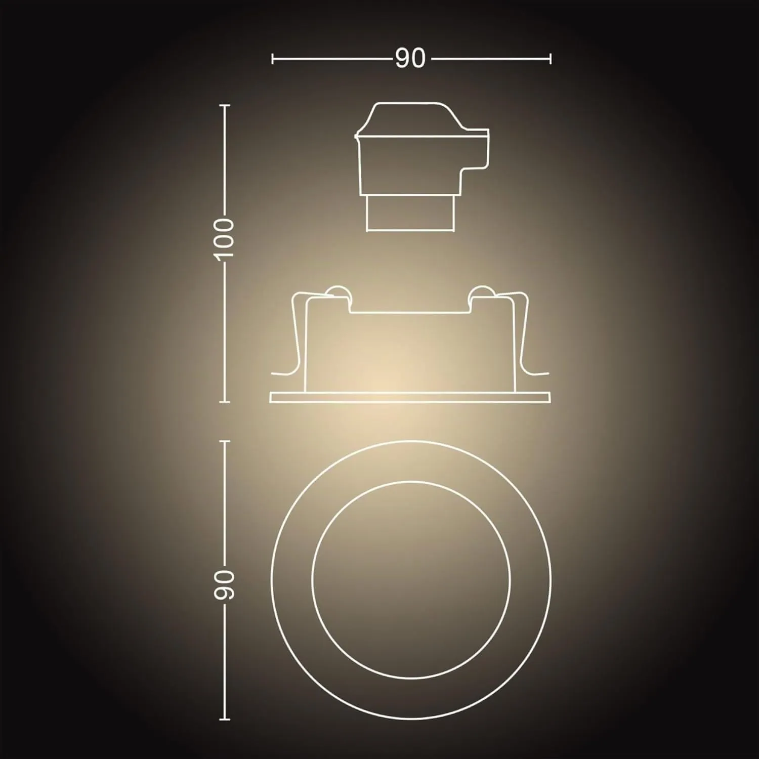 Philips Hue Milliskin spots encastrés alu blanc ambiance 3x5W