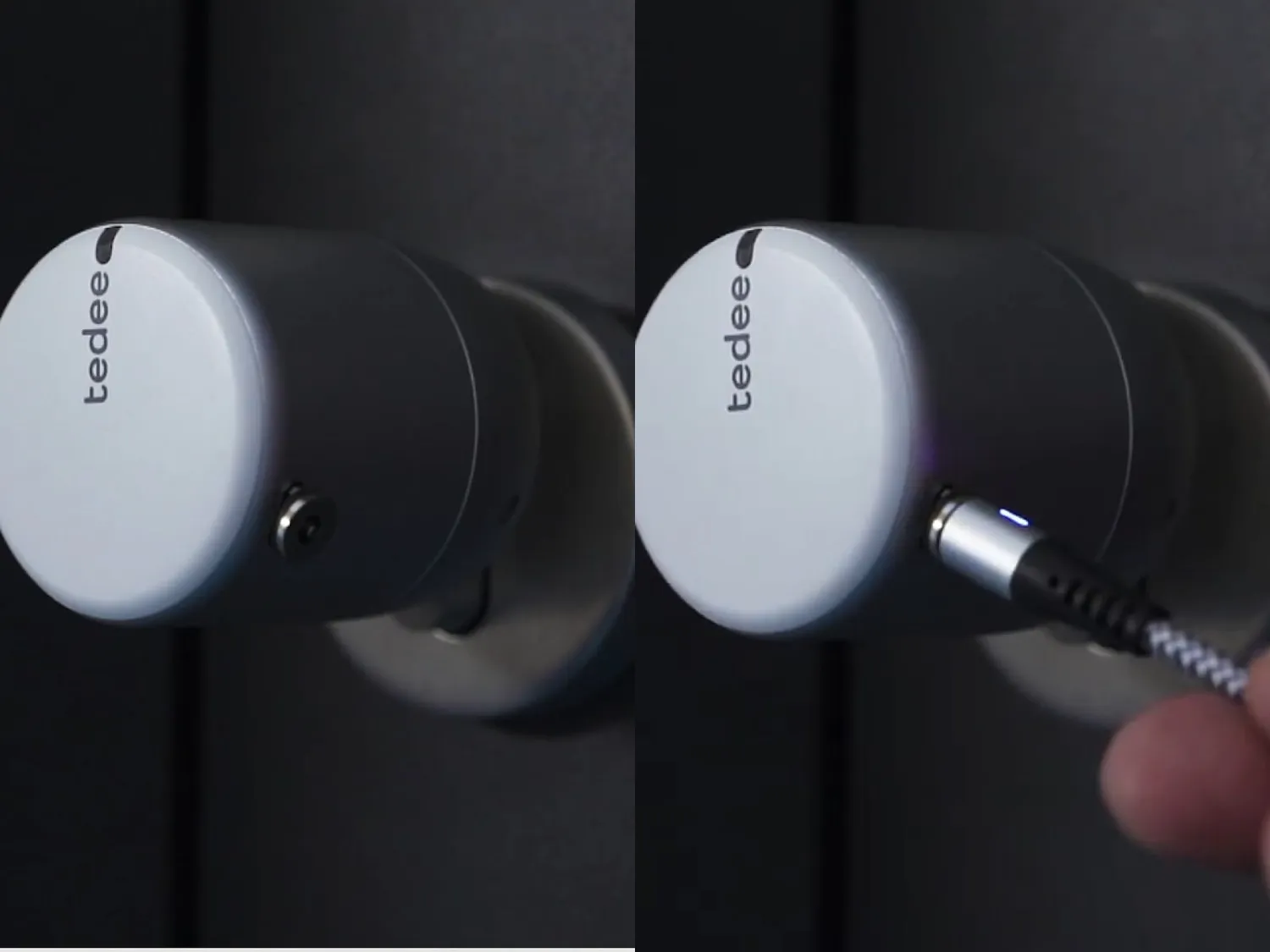 Tedee PRO câble de charge magnétique argenté 2 m