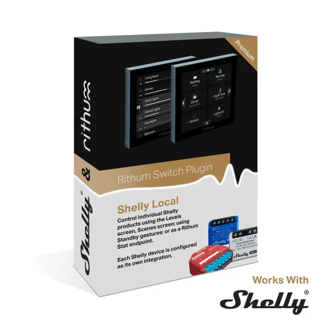 Rithum Shelly Local plugin relais et variateurs