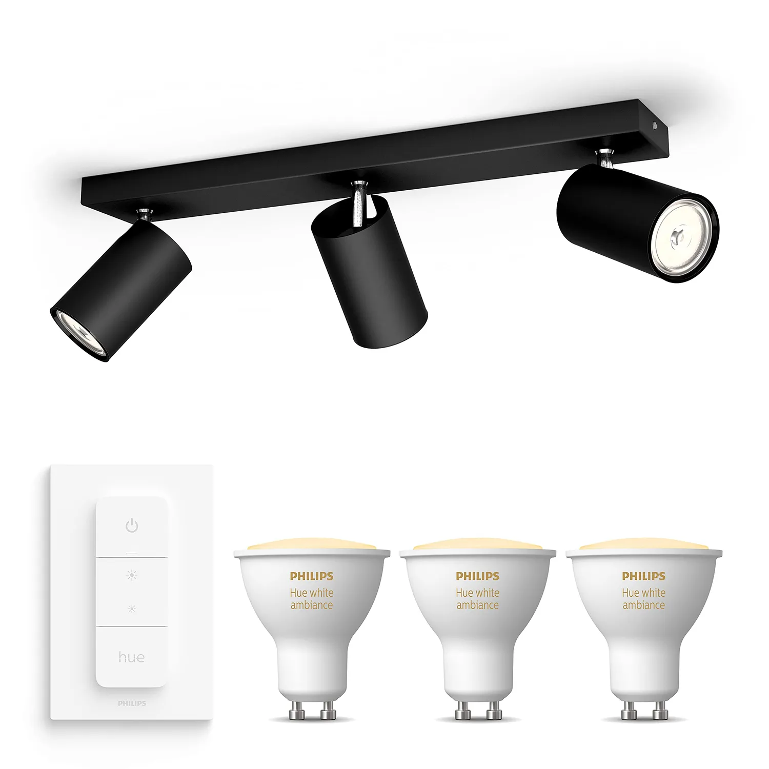 Philips Hue Kosipo spot en saillie 3 spots GU10 White Ambiance