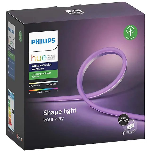 Philips Hue Outdoor Lightstrip ruban LED extérieur 2 m couleur
