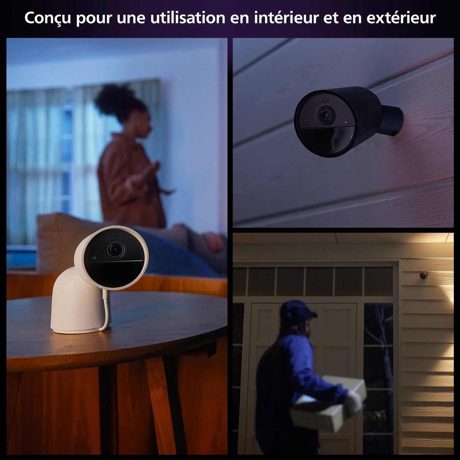 Philips Hue Secure caméra sans fil 1080p batterie