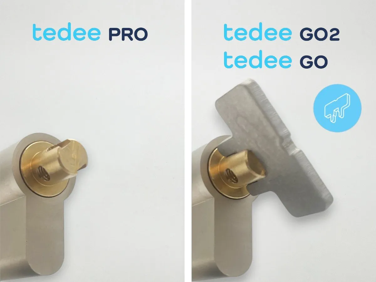 Tedee EXXO SMART out31-62/31-62ins cylindre européen nickel