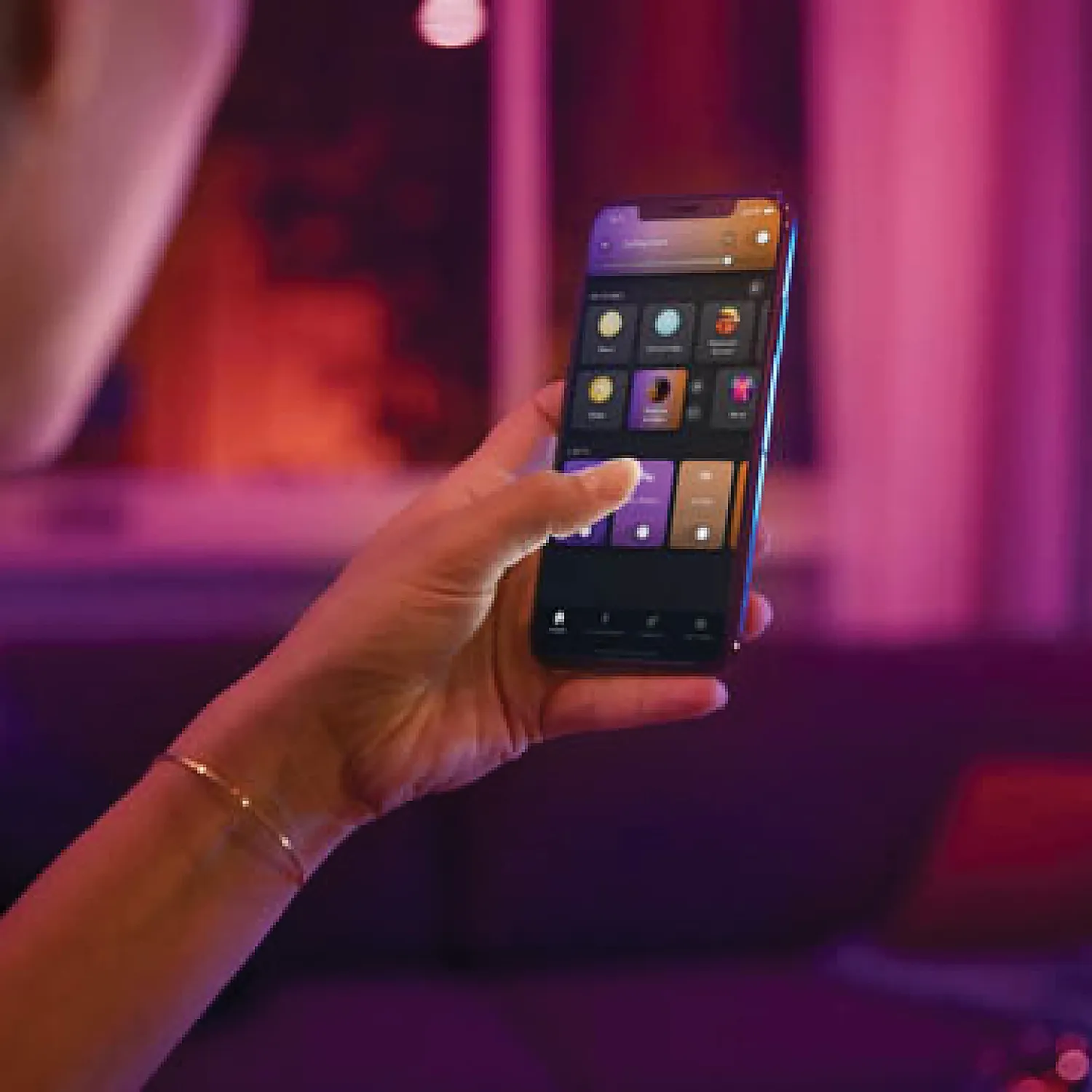 Philips Hue Pongee spot LED GU10 blanc couleur