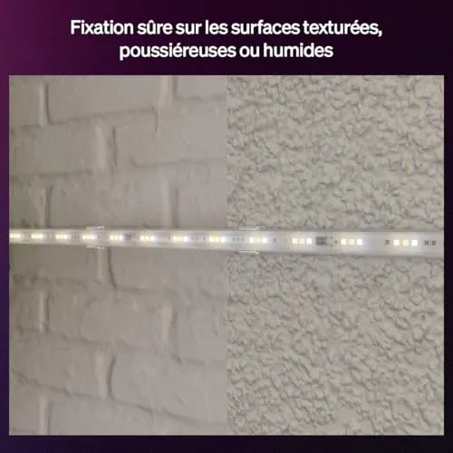 Philips Hue Flux supports ruban LED clips transparents lot 10