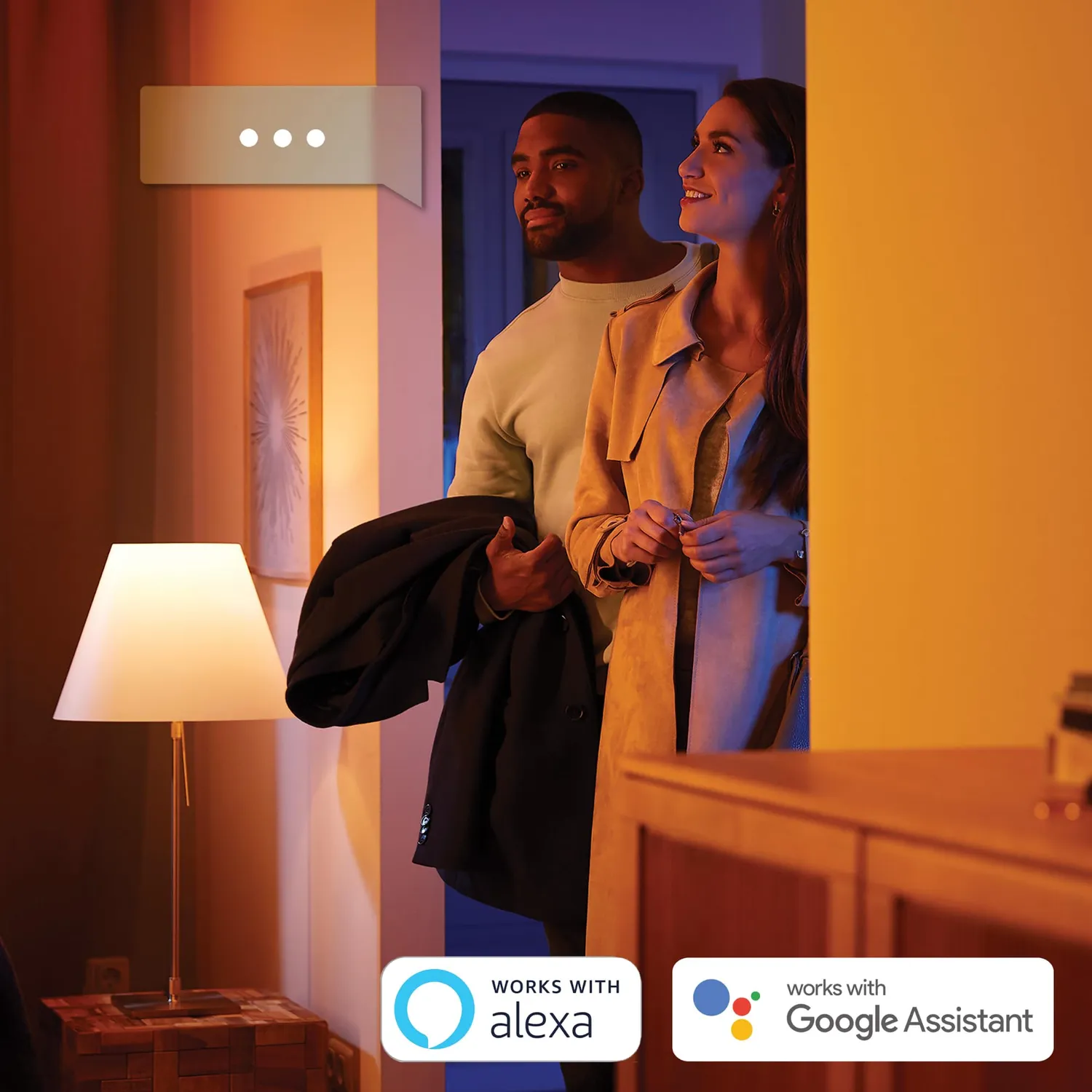 Philips Hue White and Color Ambiance spot GU10 lot 4 variateur