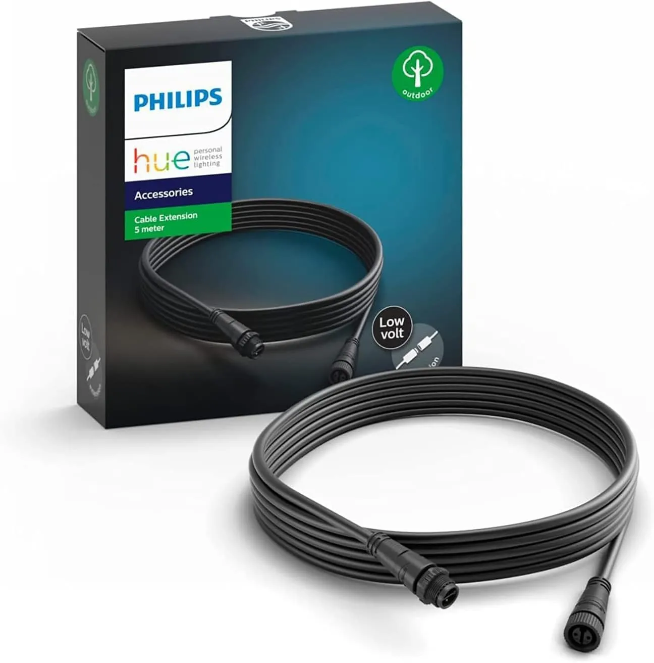 Philips Hue Outdoor Lightstrip ruban LED exterieur 2 m + rallonge 5 m