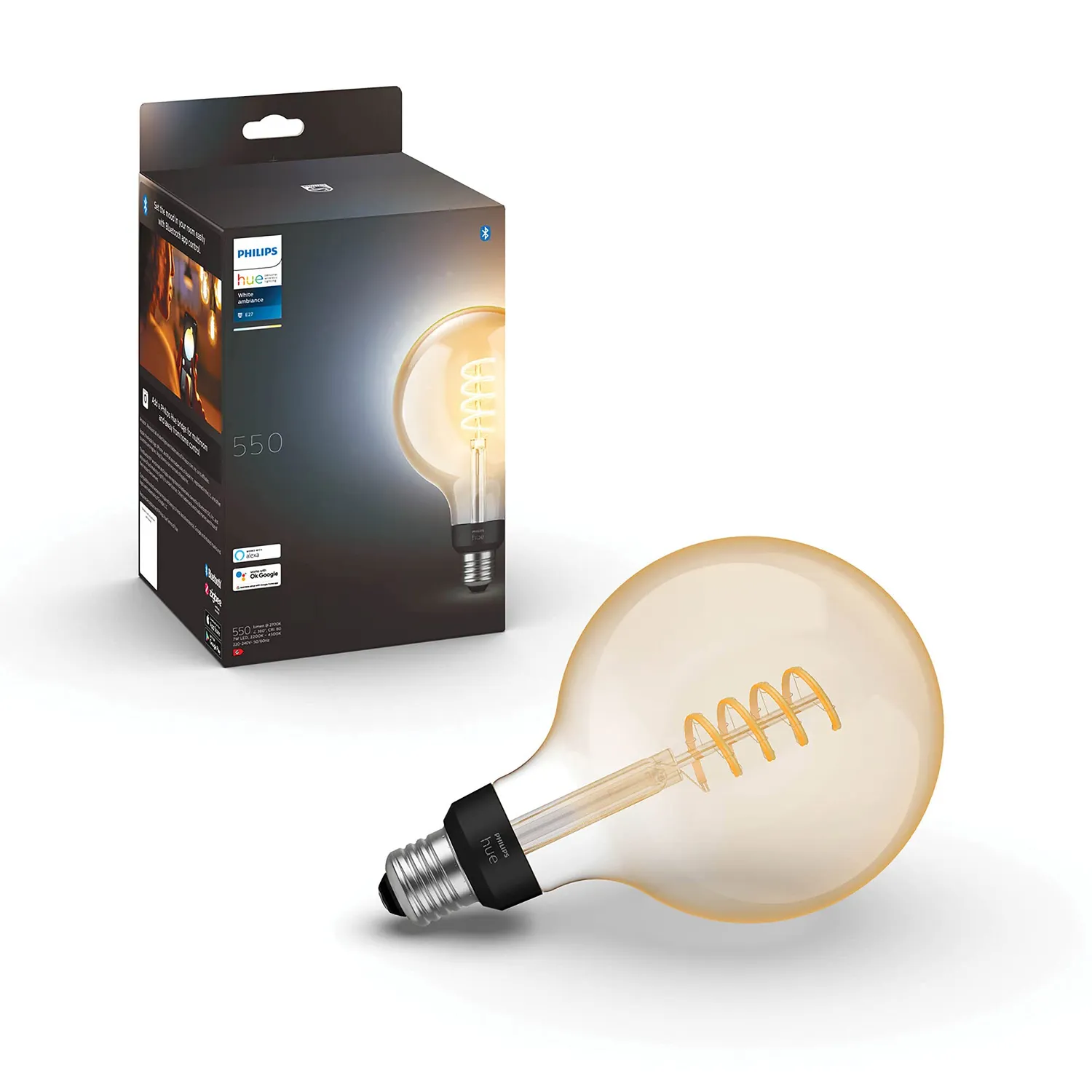 Philips Hue White Ambiance Filament ampoule E27 connectée