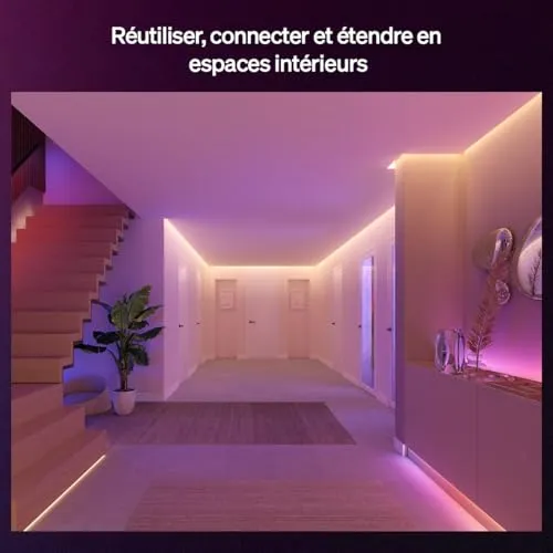 Philips Hue Flux connecteur ruban LED lot de 4 linéaire
