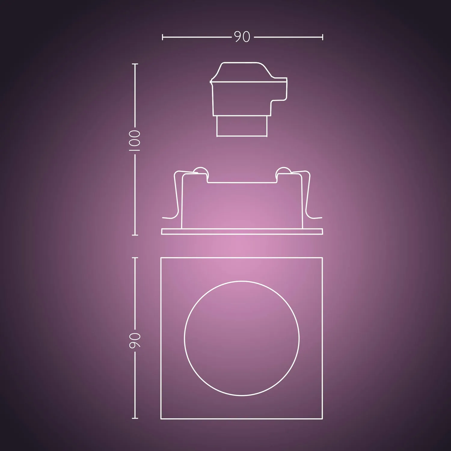 Philips Hue Centura spot encastré couleur connectée