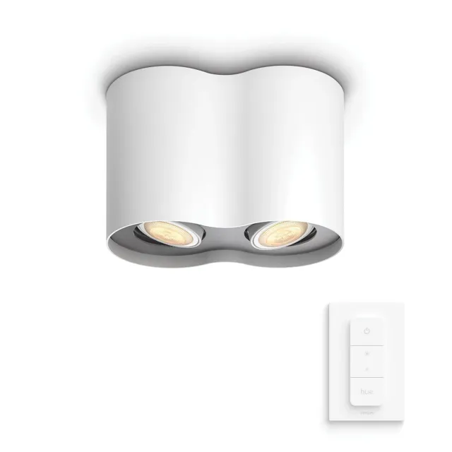 Philips Hue Pillar White Ambiance spot blanc 2x5,5W
