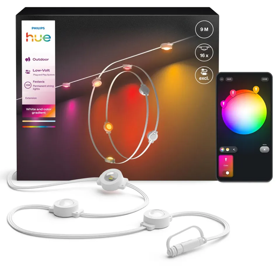 Philips Hue Festavia guirlande extérieure permanente
