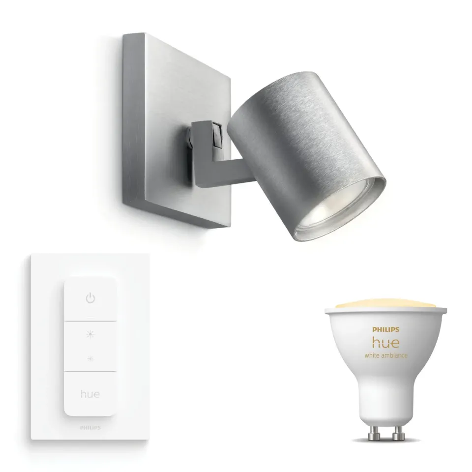 Philips Hue Runner spot 1 point GU10 aluminium blanc froid