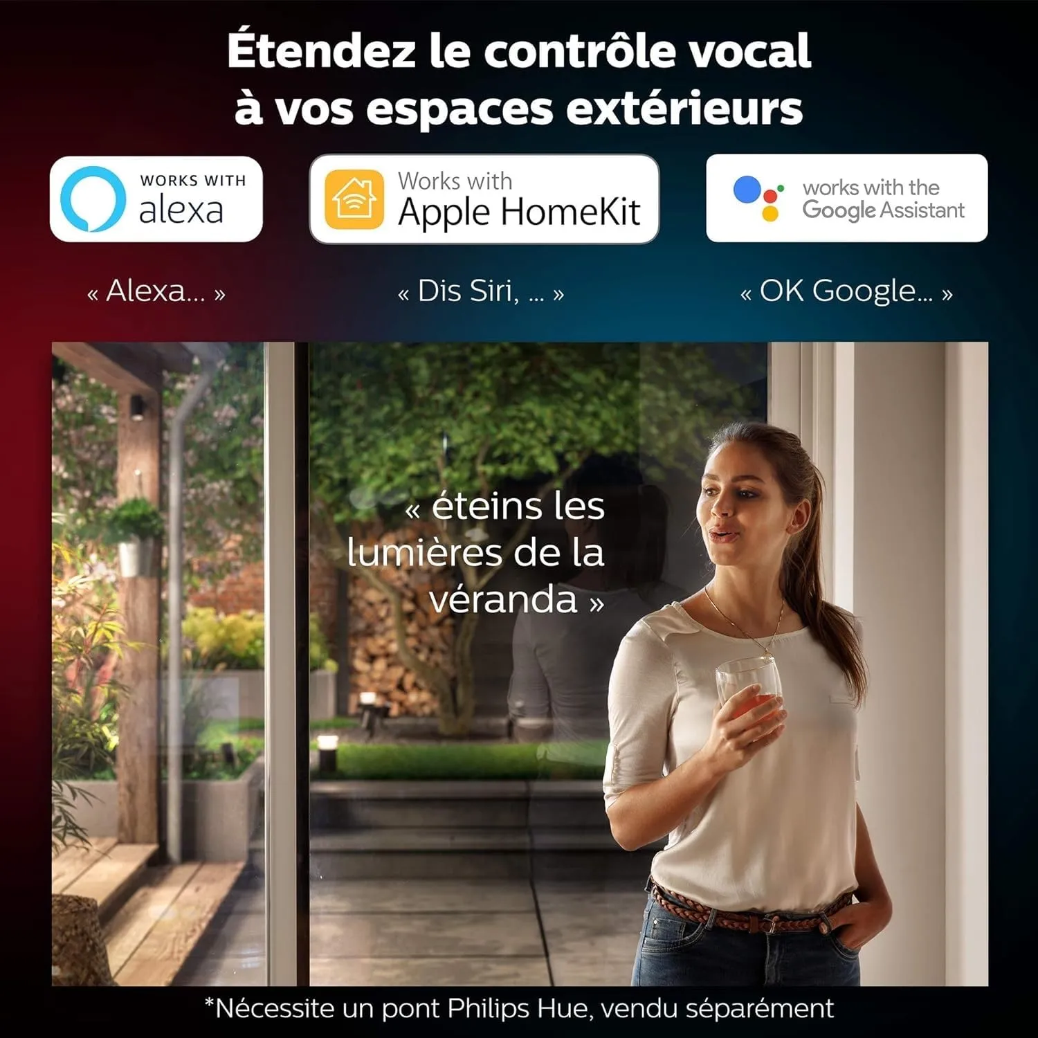 Philips Hue Appear applique murale LED extérieure
