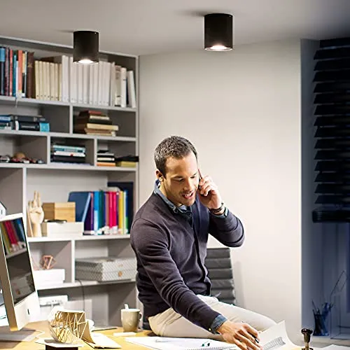 Philips Hue Pillar White and Color Ambiance spot extension noir 1x5,5W