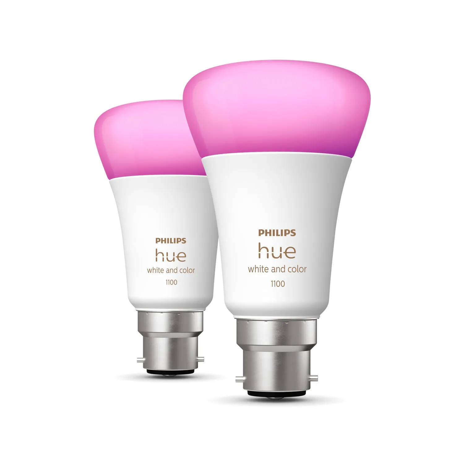 Philips Hue White and Color Ambiance ampoule B22 pack de 2