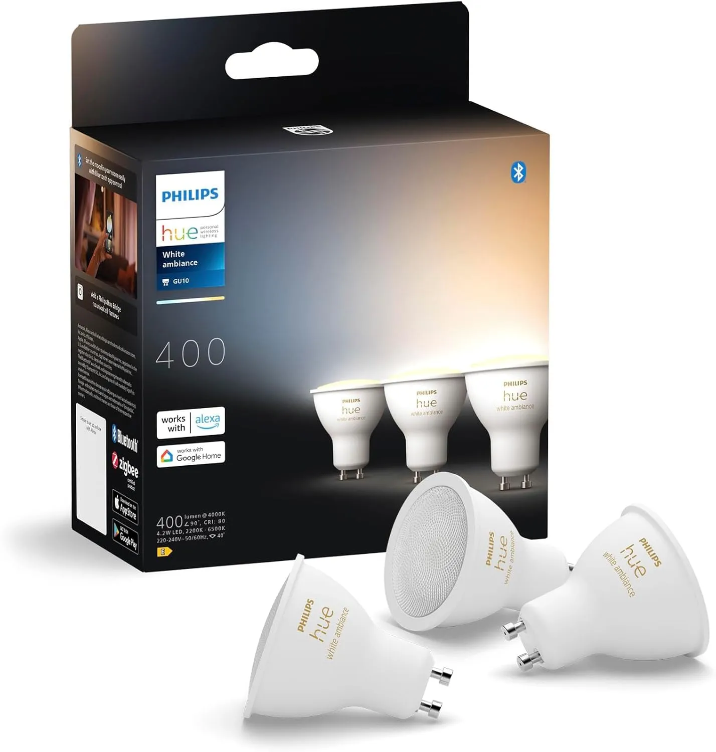 Philips Hue White Ambiance ampoule LED GU10
