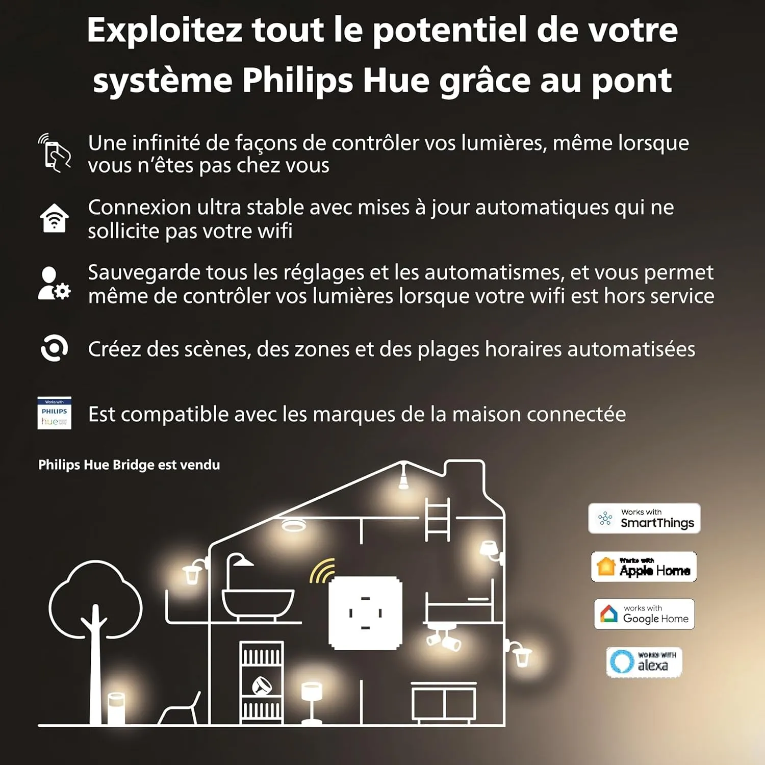Philips Hue Milliskin spots encastrés alu blanc ambiance 3x5W