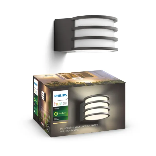 Philips Hue Lucca applique murale extérieure anthracite blanc chaud